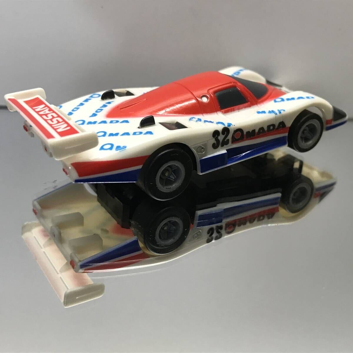 AFX超激レア中古HOスロットカーTOMYトミーTYCOマグナカーNISSANニッサン日産アマダAMADAマーチMARCH86GグループCカーGroup C IMSA-GTP R86V