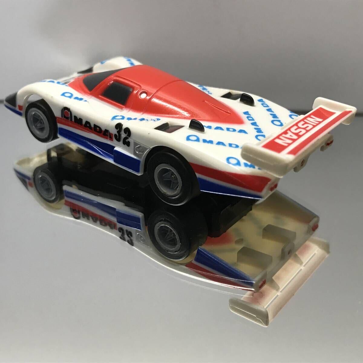 AFX超激レア中古HOスロットカーTOMYトミーTYCOマグナカーNISSANニッサン日産アマダAMADAマーチMARCH86GグループCカーGroup C IMSA-GTP R86V