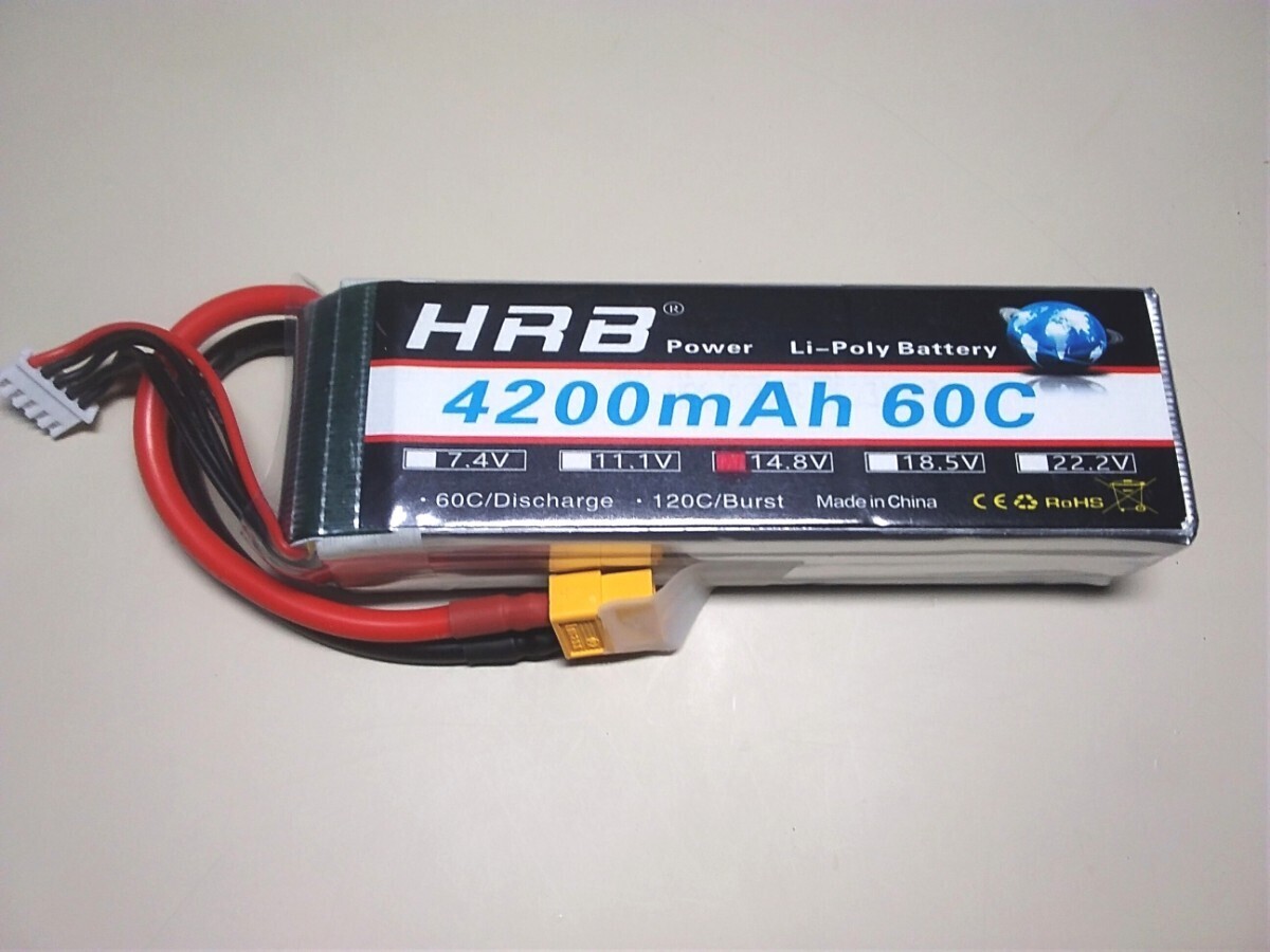 HRBリポ バッテリー 4セル 60C 4200mAh 未使用品_画像1