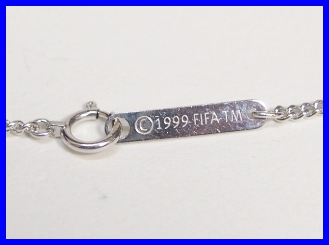 ★2002 FIFA WORLD CUP KOREA JAPAN ワールドカップ コリアジャパン K18 WG ホワイトゴールド ダイヤモンド ネックレス★_画像10