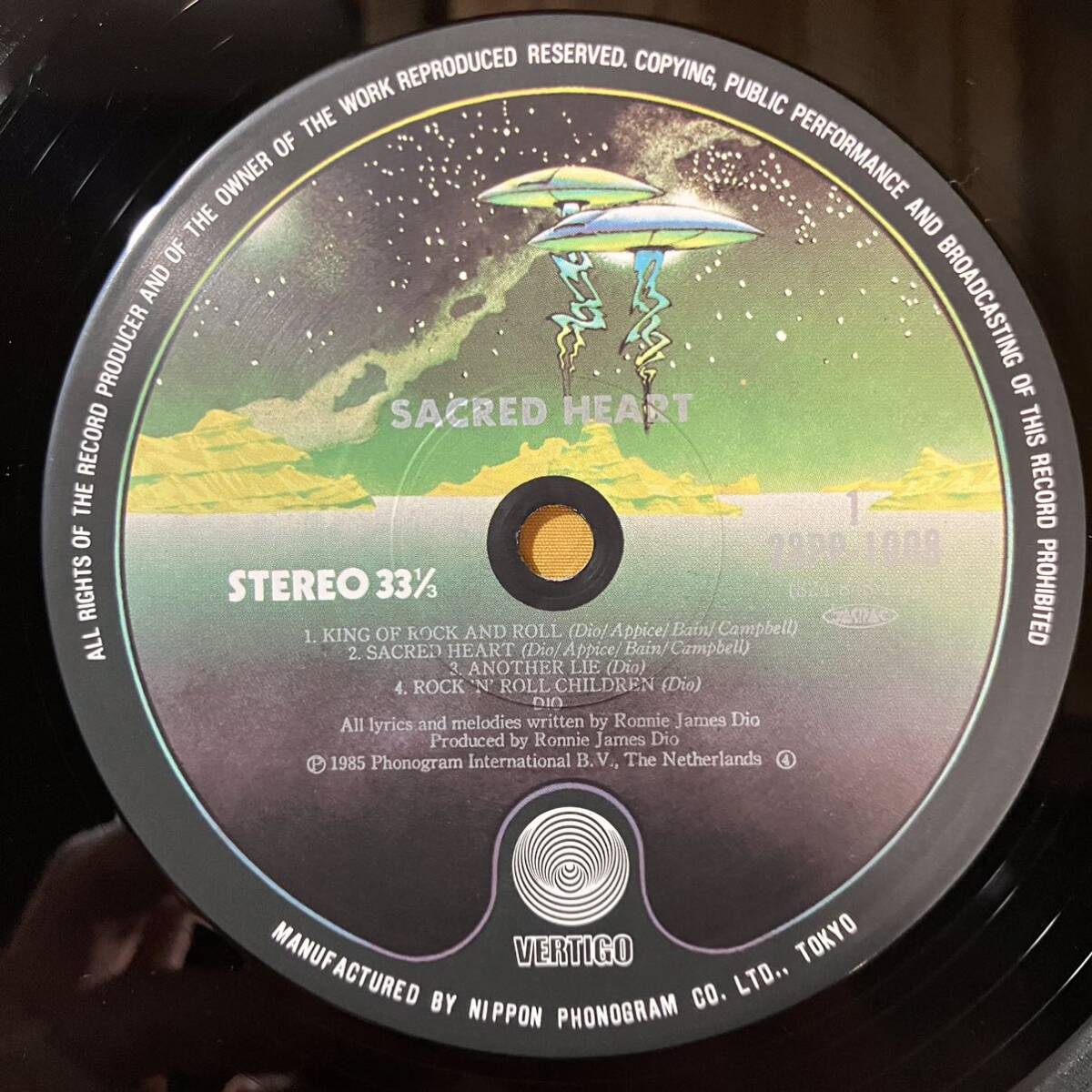 美盤 ディオ Dio / セイクレッド・ハート Sacred Heart 28PP-1008 LP レコード アナログ盤_画像2