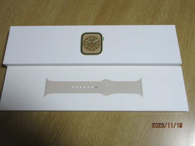  Series8 Apple Watch 41mm ゴールドステンレス アップルウォッチ GPS+Cellularモデル スターライトスポーツ シリーズ_画像6