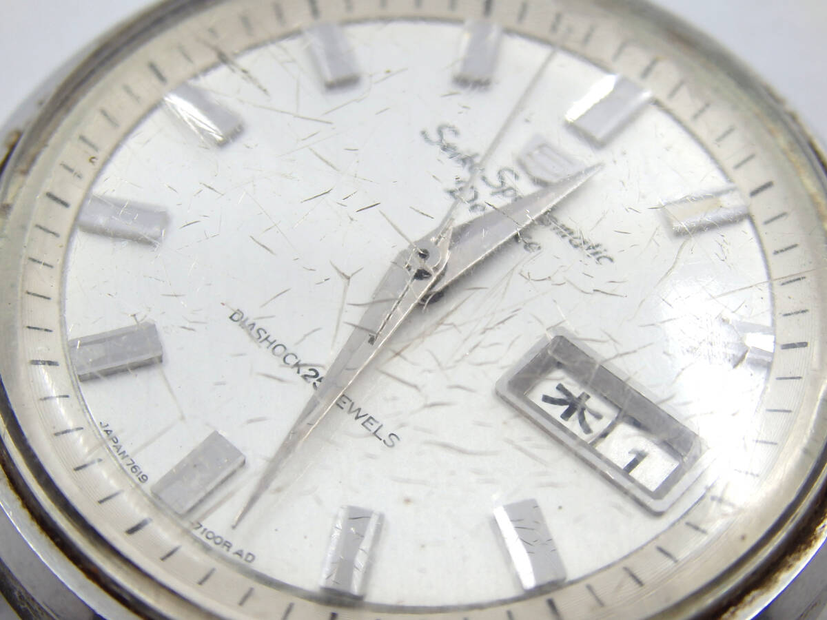 G51848 SEIKO Sportsmatic Deluxe 7619-7030 セイコー スポーツマチック デラックス ケースのみ 腕時計 ※ジャンクの画像6