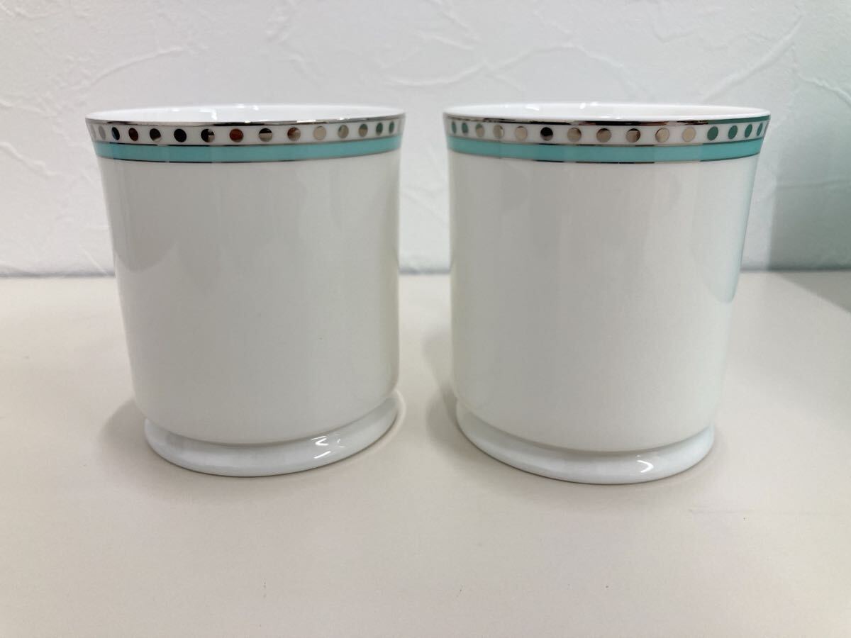 TIFFANY&Co. ティファニー マグカップ セット ブルーライン 長期保管品 美品 インテリア ペアカップの画像4