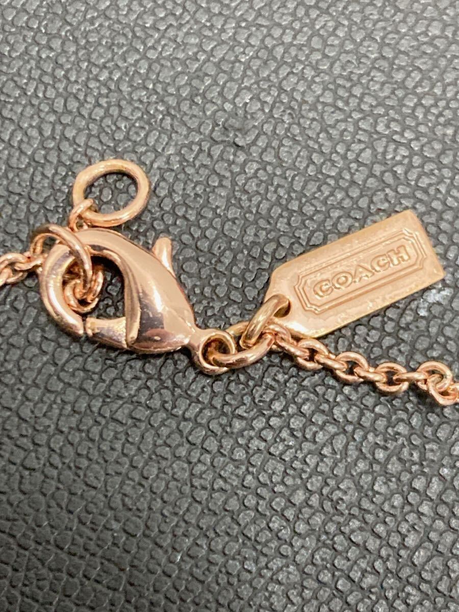 コーチ COACH ハート ブレスレット ピンクゴールド レディース アクセサリー 箱付き 現状品の画像7