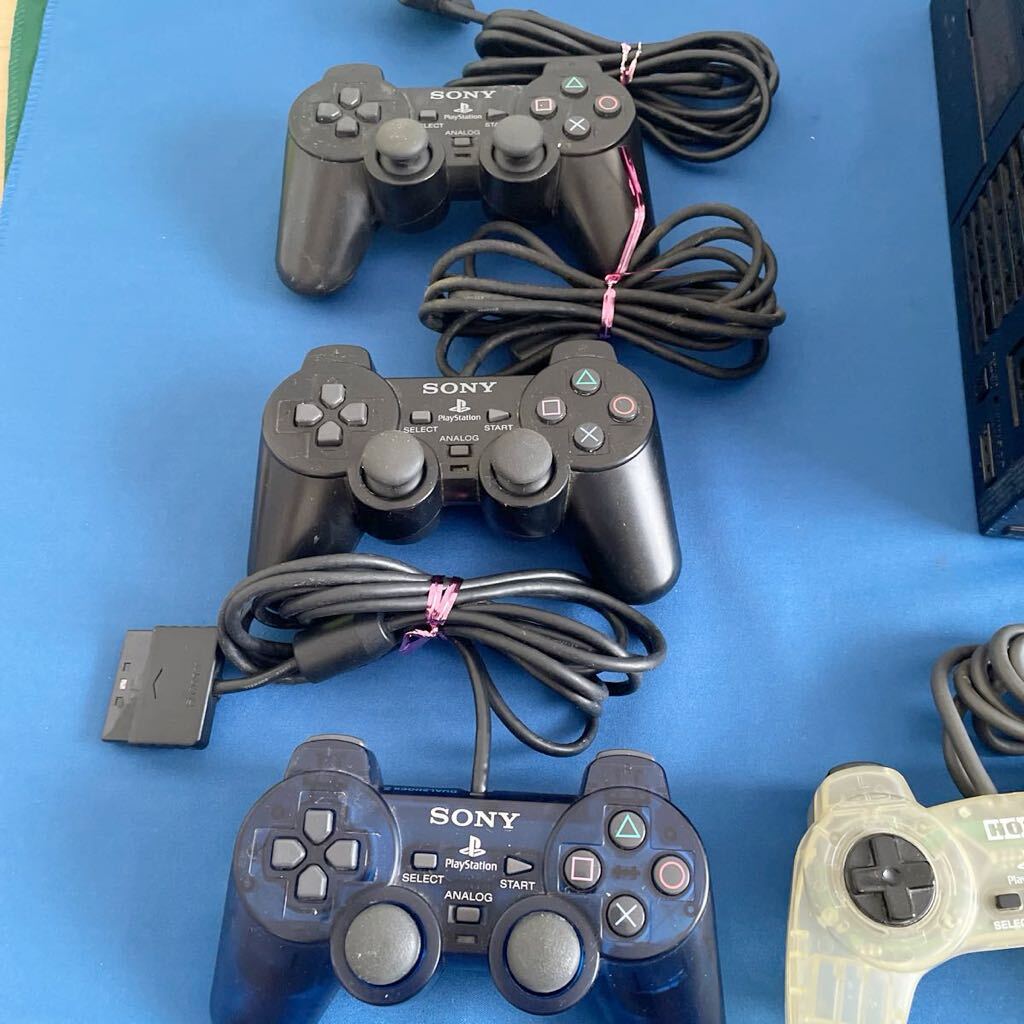 動作品 SONY プレステーション2 PS2 SCPH-30000 本体2台 コントローラー 他の画像8