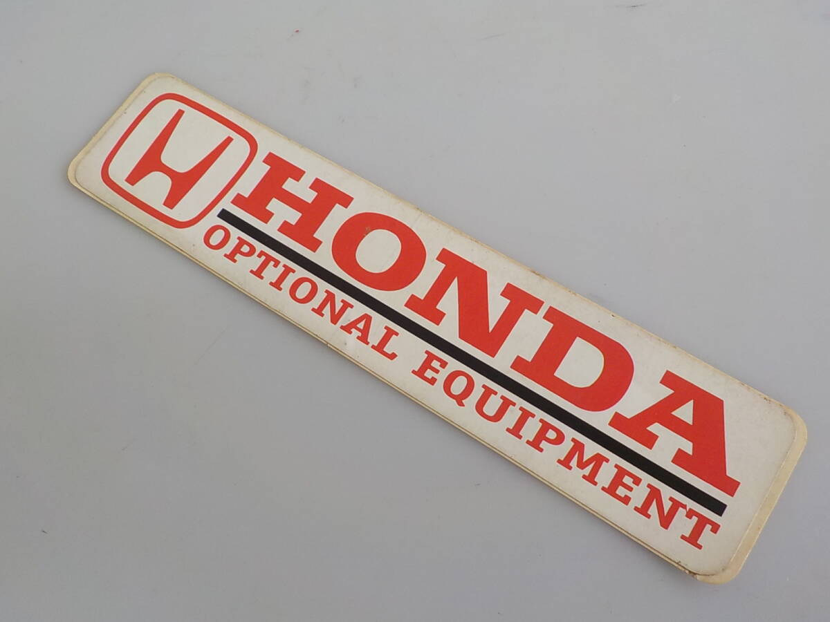  old car HONNDA OPTIONAL EQUIPMENT sticker Showa Retro auto accessory 