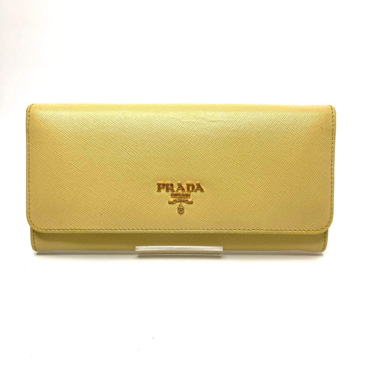 プラダ PRADA サフィアーノレザー イエロー 黄色 長財布 プラダ PRADA サフィアーノレザー イエロー 黄色 長財布
