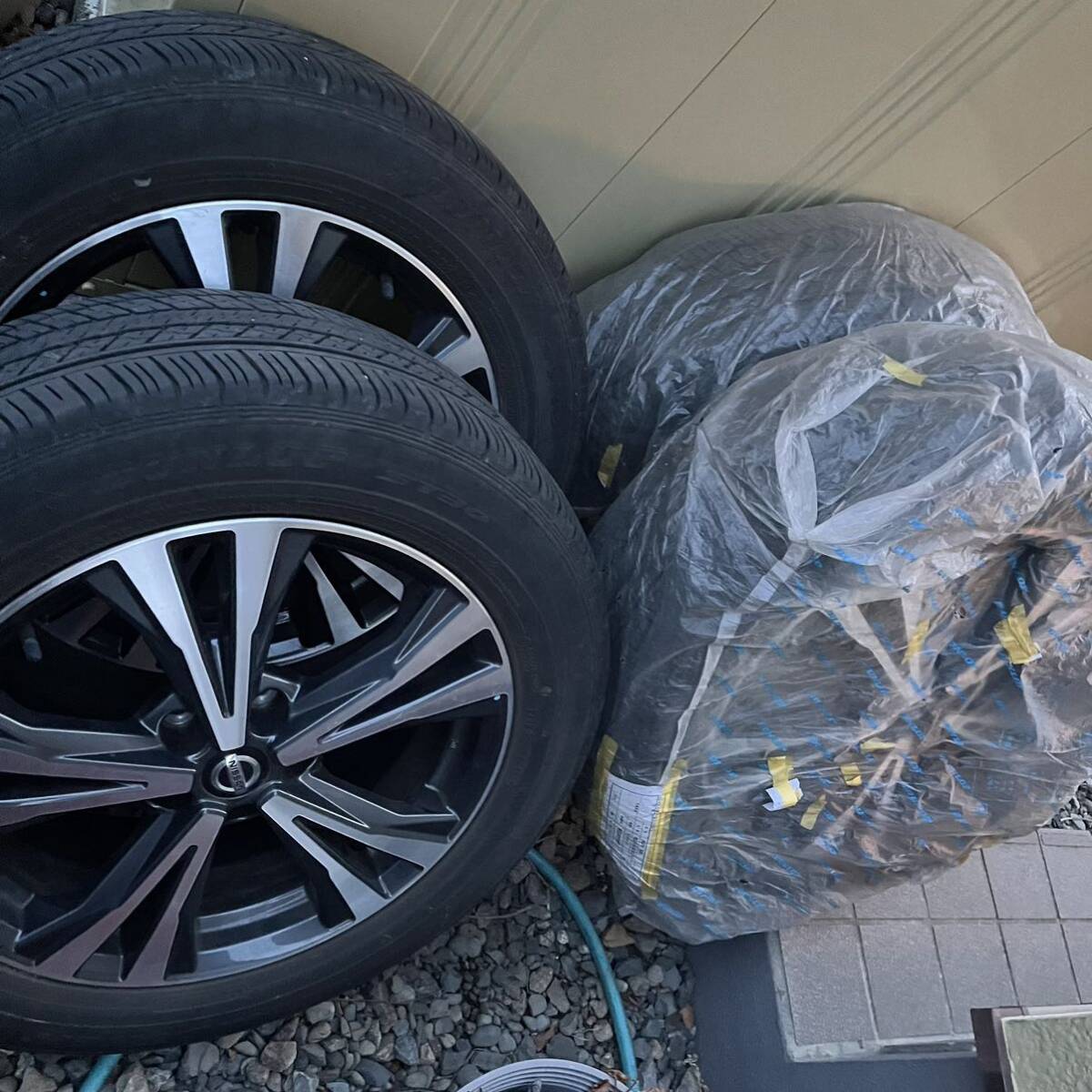 ★日産★ニッサン★T32 エクストレイル 後期 純正 タイヤホイール4本セット DUNLOP 225/60R18 2018年製 T30/T31 流用 小傷程度★溝あり！の画像1