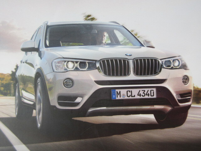 *a6143*BMW F25 X3 WY20 owner manual 2015 year | navigation instructions | Quick guide | case other * translation have *