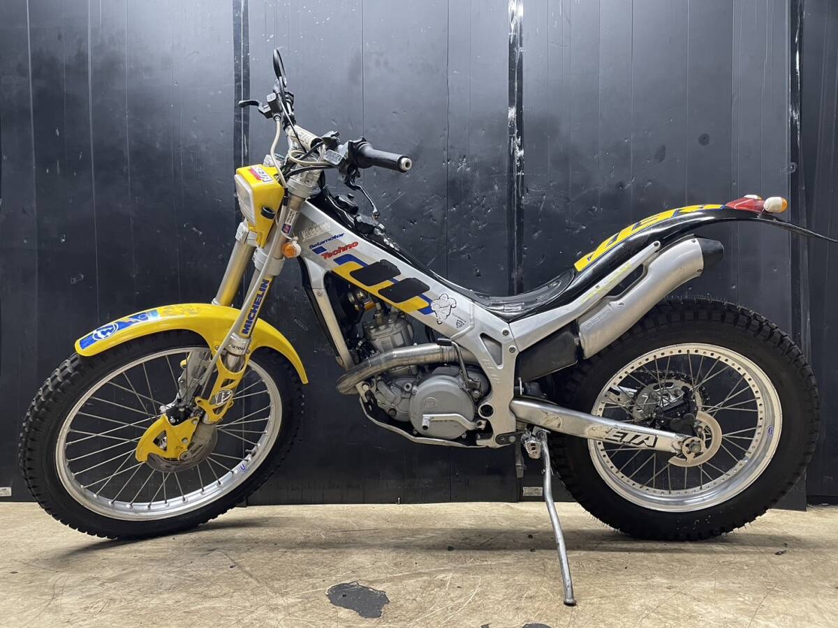 ベータ テクノ250 ？㎞ エンジン実働 250㏄ モトクロス 山林 コンペモデル 大阪より 売り切り KLX KLE オフロードの画像3