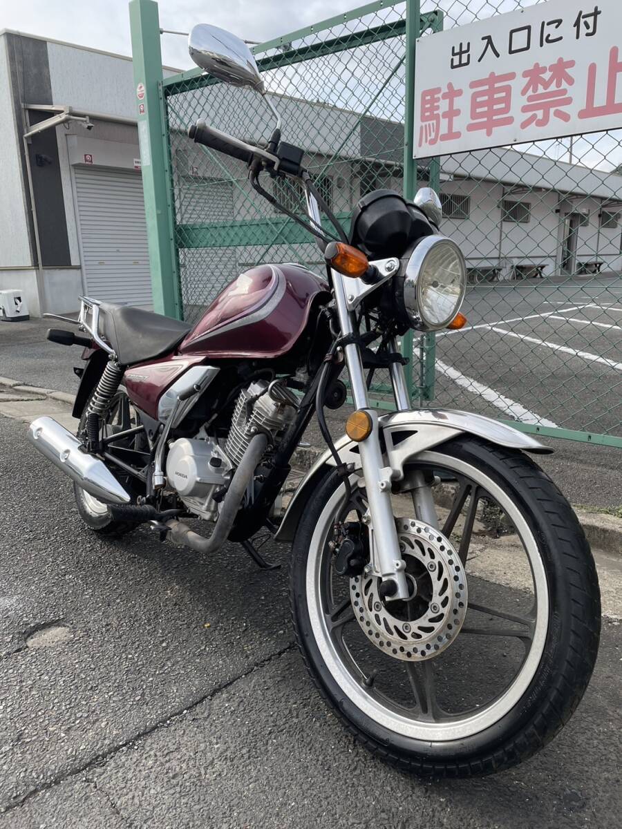 ホンダ CB125T 10737㎞ エンジン実働 125㏄ 通勤・通学などに 書類あり 大阪より 売り切り 検)CBX CBR CBF CBの画像1