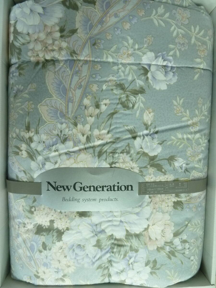 ＃ NEW GENERATION ウール混肌布団 140X190㎝ 寝具 掛け布団 抗菌・防臭の画像1