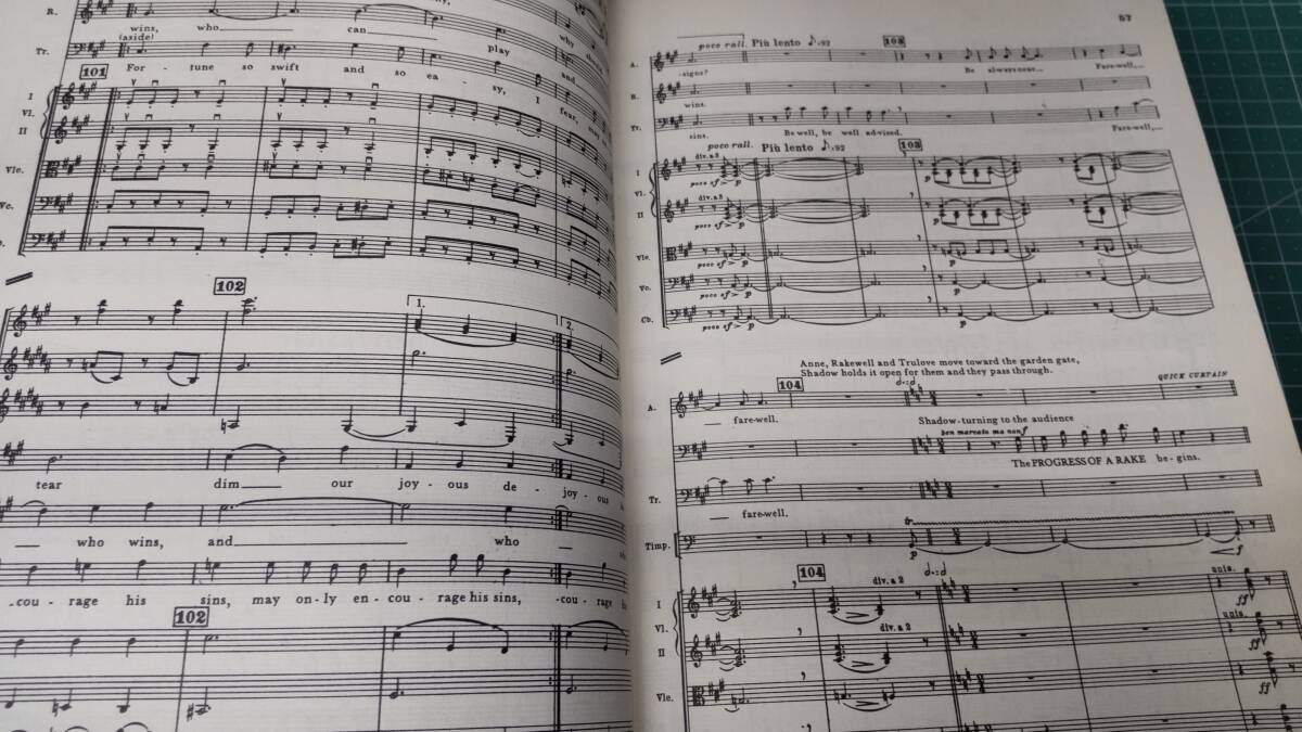 洋書楽譜「The Rake's Progress(放蕩児の遍歴) Igor Stravinsky イーゴリ・ストラヴィンスキー」クラシック オペラ 声楽○H3614 クラシック 洋書楽譜「The Rake's Progress(放蕩児の遍歴) Igor Stravinsky イーゴリ・ストラヴィンスキー」クラシック オペラ 声楽○H3614 クラシック