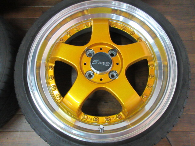 [ free shipping * including tax ] Stealth racing 16in5.5J+43 4 hole PCD100 ATR-K Ekono Mist 165/40R16 Copen LOW Move Wagon R other 