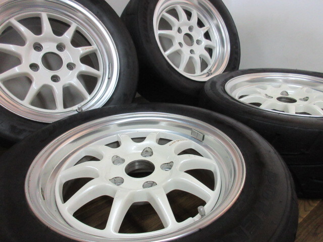 【送料無料・税込み】GAB SPORTS 15in7J+35 7.5J+28 5穴PCD114.3 ポテンザRE540 215/50 225/50R15 SW20 MR2の画像7