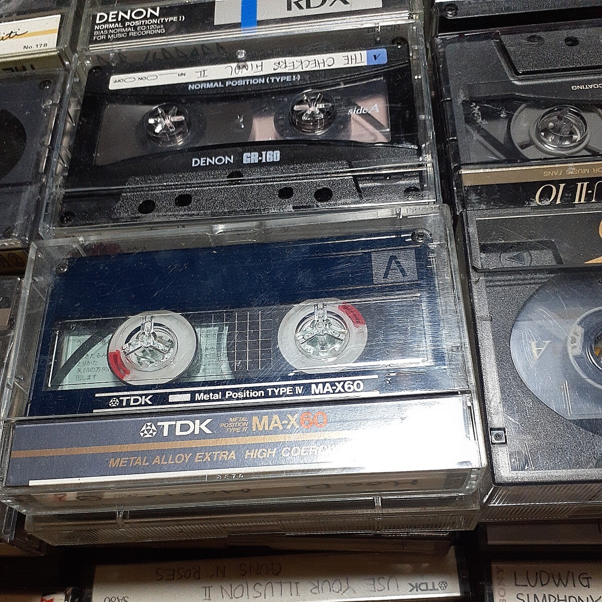 カセットテープ DENON TDK SONY maxell その他  記録媒体 メタル ハイポジ ノーマル 中古品 まとめて 250本以上 約18kg 使用済みの画像6