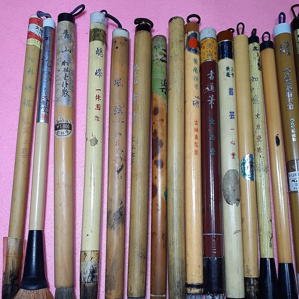 書道具 書道筆 和筆 中国筆　上海筆　中古品　まとめて60本以上　中古品　メンテナンス必要_画像8