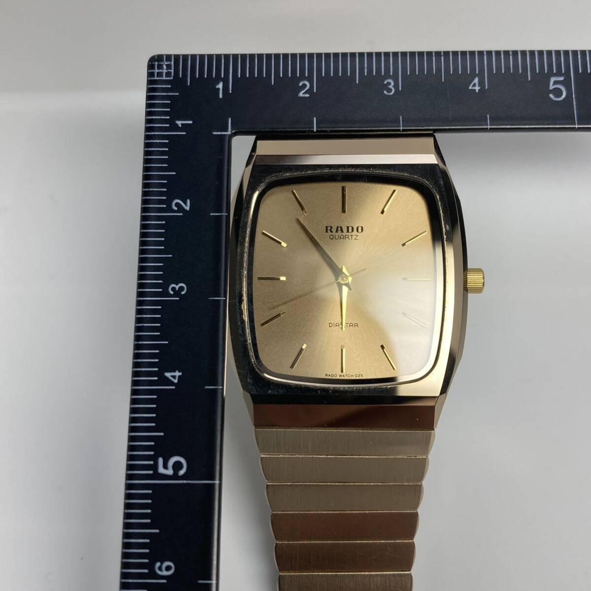 【1円スタート・超美品】ラドー RADO メンズ腕時計132.9505.3 スクラッチプルーフ(超硬)サファイアガラス ウォーターシールド 電池交換済の画像7