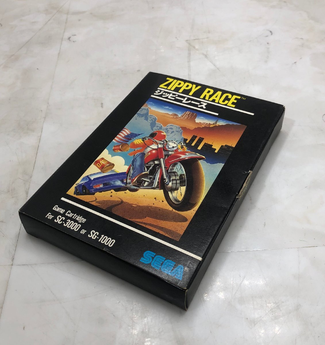 $M$ 希少! SEGA セガ ZIPPY RACE ジッピーレース SG-1000 SC-3000 ゲームカセット ジャンク 当時物 A2404-007の画像1