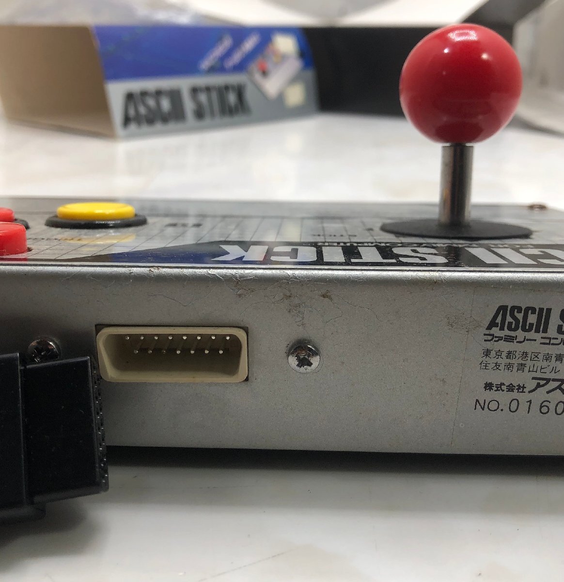 $M$ 希少! ASCII STICK アスキースティック AS-2088-FC ファミコン専用 ジョイスティック コントローラー 昭和レトロ ジャンク A2404-004の画像6