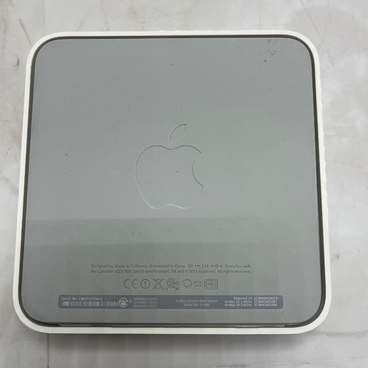 ＝M＝ Apple AirMac Extreme Base Station　A1408 動作未確認 ＝B-240406_画像6