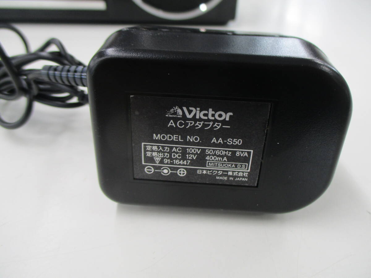 (Y)ジャンク品：Victor ステレオラジオカセットレコーダー RC-W70 ＋ 専用ACアダプターAA-S50の画像4