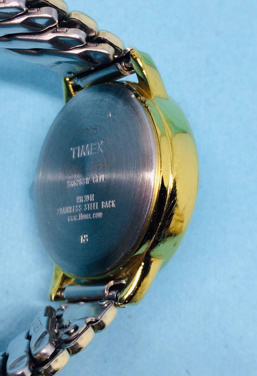 (F02)USA(*'▽')タイメックス・TIMEX（電池交換済み）ゴールド・レディス腕時計USED（送料全国一律185円）素敵な時計です。_電池交換・クリーニング済み
