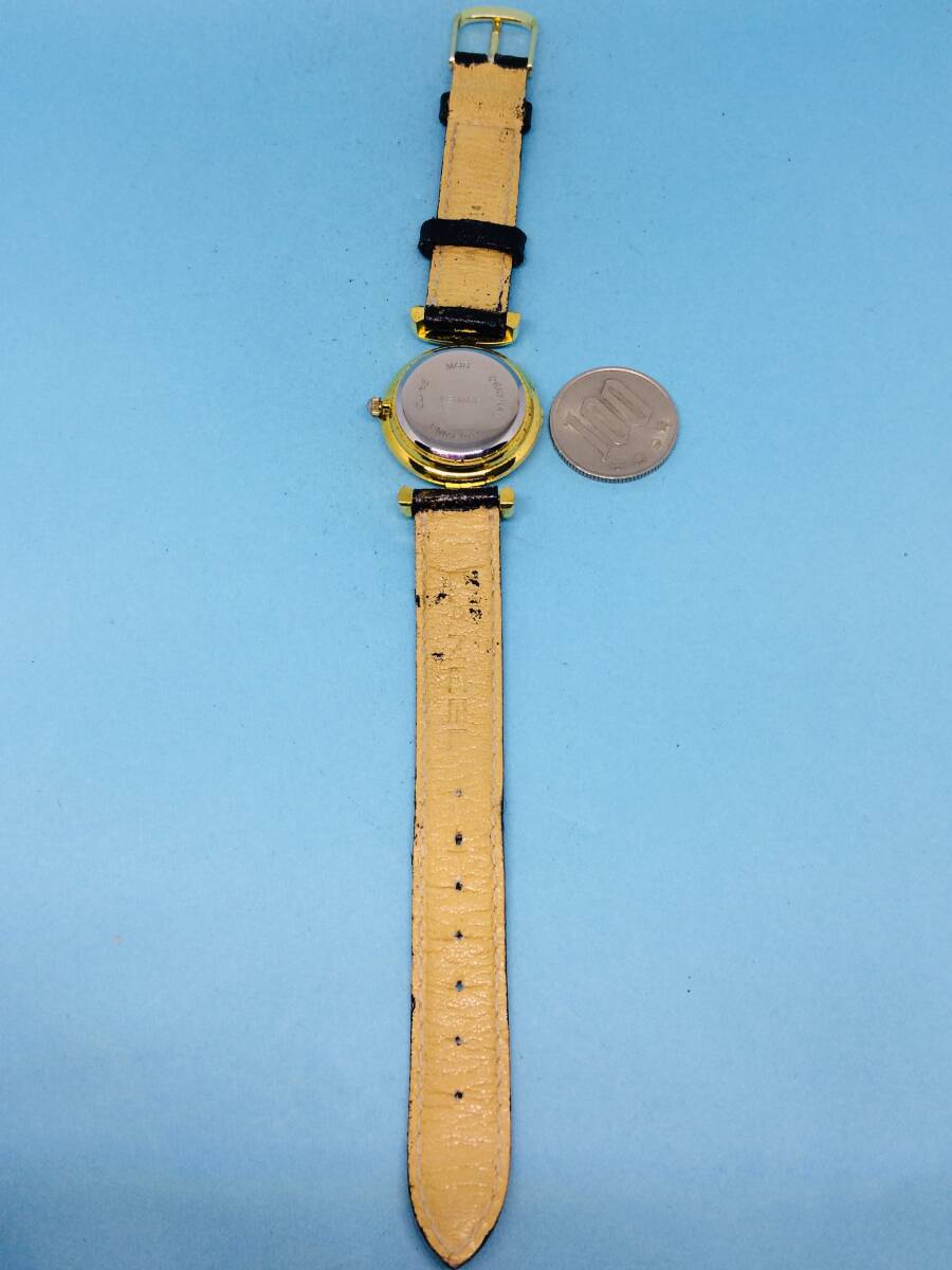 (F44)ベネチアンガラス(*'▽')Lady・Watch（電池交換済み）ゴールド・レデイス腕時計USED（送料全国一律185円）素敵な時計です。_画像10