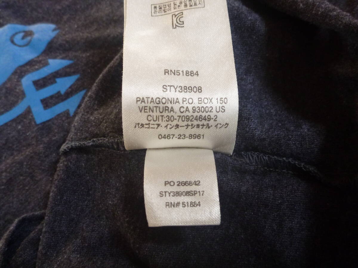 Patagonia　パタゴニア　Tシャツ　Mサイズ　フライングフィッシュ　グレー(霜降り)_画像4