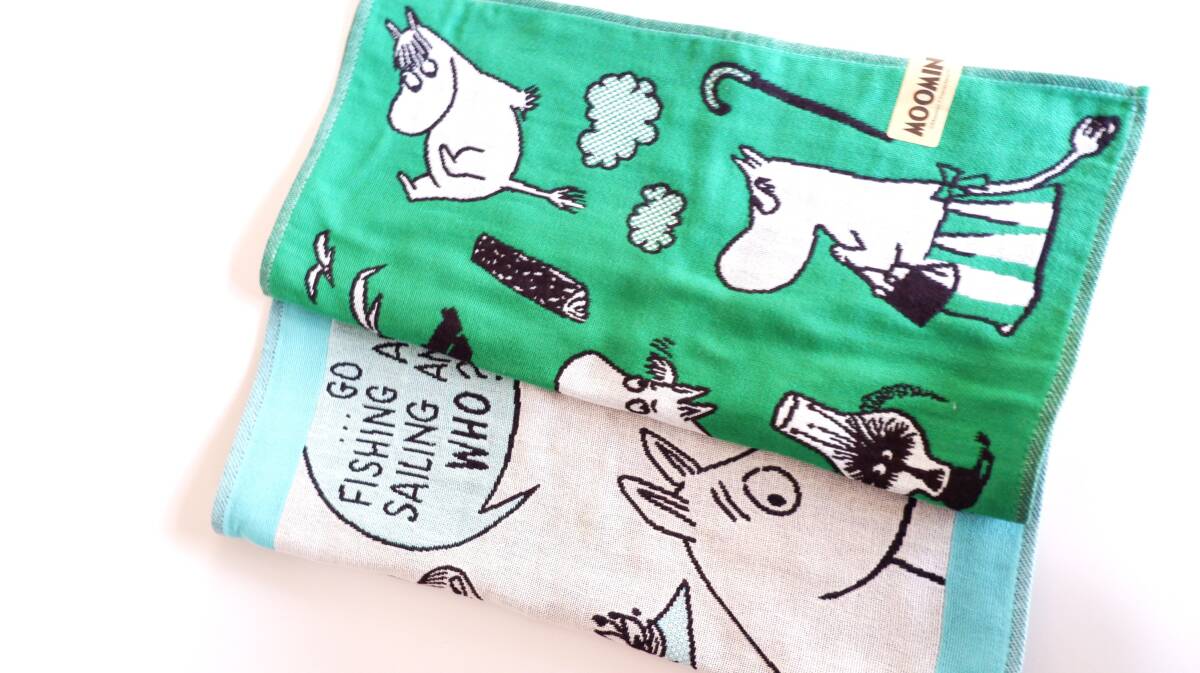  new goods Moomin snaf gold gauze handkerchie 2 pieces set MOOMIN