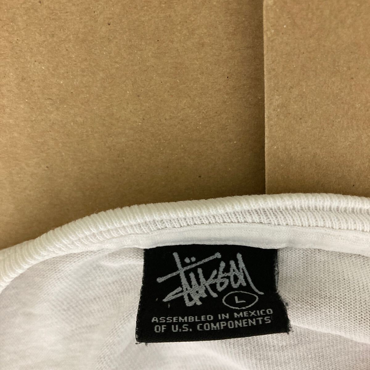 00s STUSSY ステューシー OLD オールド ビンテージ ロングスリーブ Tシャツ ロンT ホワイト 白 ターンテーブル シャネルロゴ 