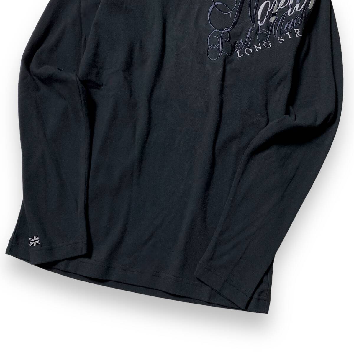 【LARGE】新品 ノートン 長袖 Tシャツ Norton GOTCHA取扱 速乾コットン ビッグロゴ 刺繍 ロンT インナー L 春夏 ゴルフ◆R287の画像5
