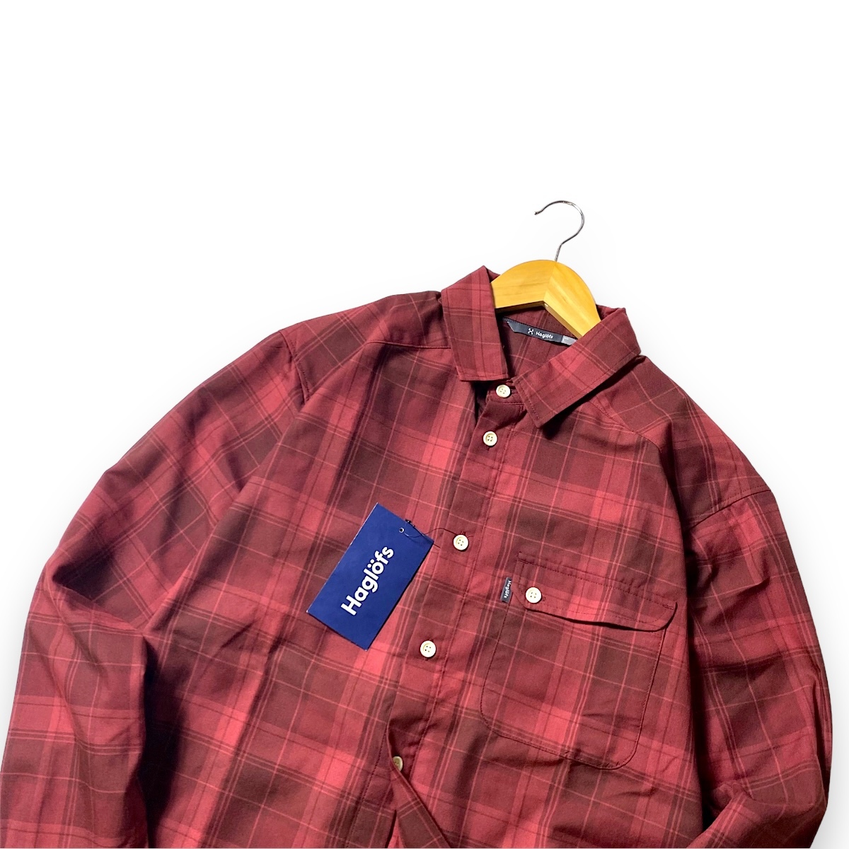 お手頃価格 L】新品 定価1.4万 ホグロフス フランネル 長袖シャツ Haglofs 男性用