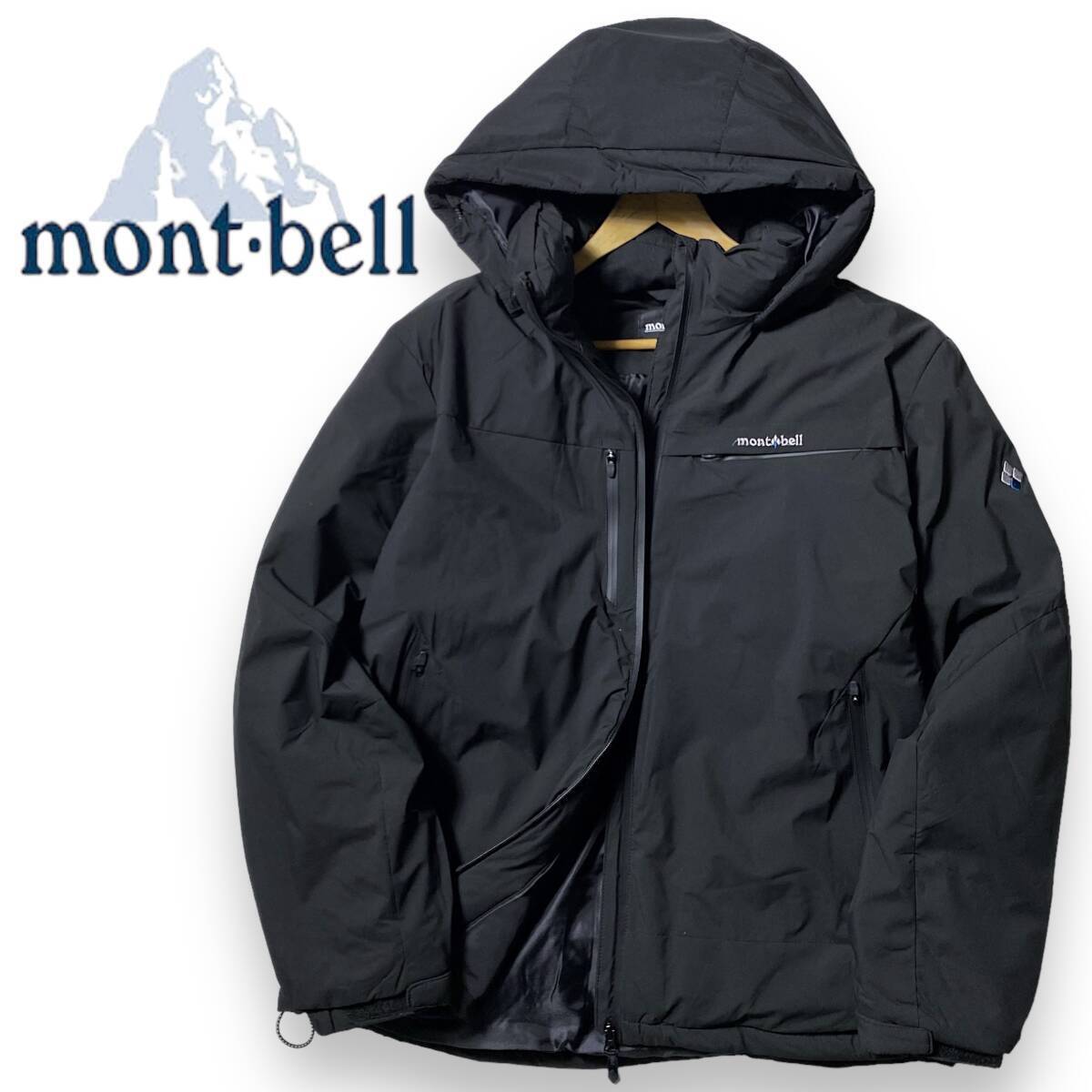 【L】新品 モンベル エコダウンジャケット mont-bell 日本未発売 防寒 保温 防水 止水ジップ仕様 中綿 アウトドアウェア 100/L ◆R247b