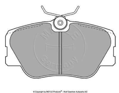メルセデス ベンツ フロント ブレーキパッド W201,W124.Eクラス マイレ製_画像6