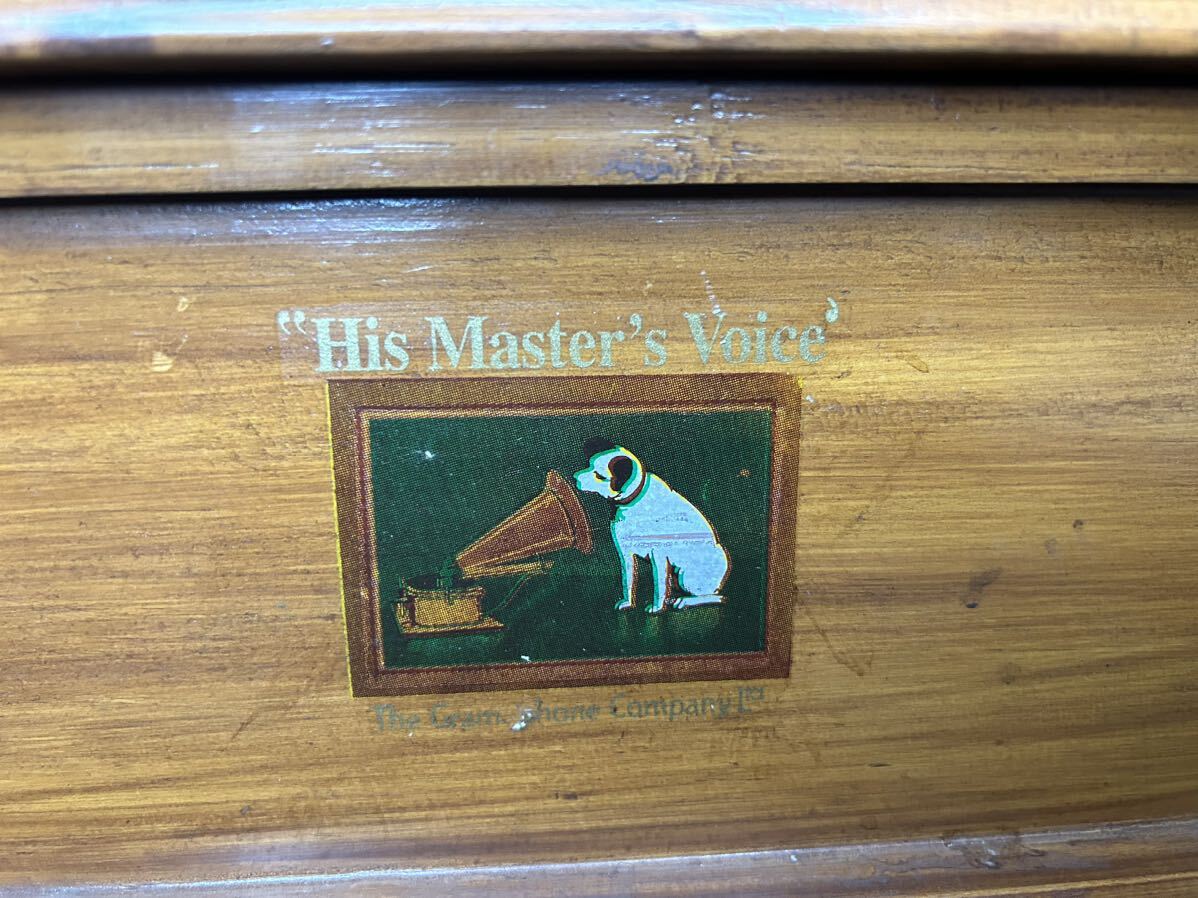 蓄音機 His Master’ｓ Voice ラッパ蓄音機 アンティーク コレクション レトロ 替針有り ホーン ビクター Victor レコードプレーヤー 