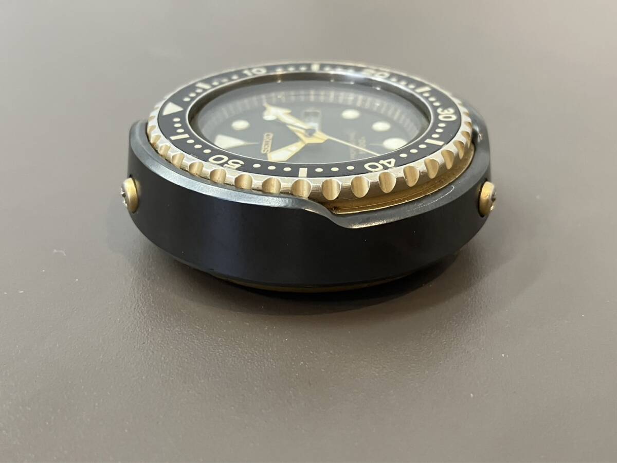 □【売り切り】SEIKO PROFESSIONAL 1000m ツナ缶 7C46-7009 セイコー ダイバー セラミック チタン メンズ 腕時計の画像8