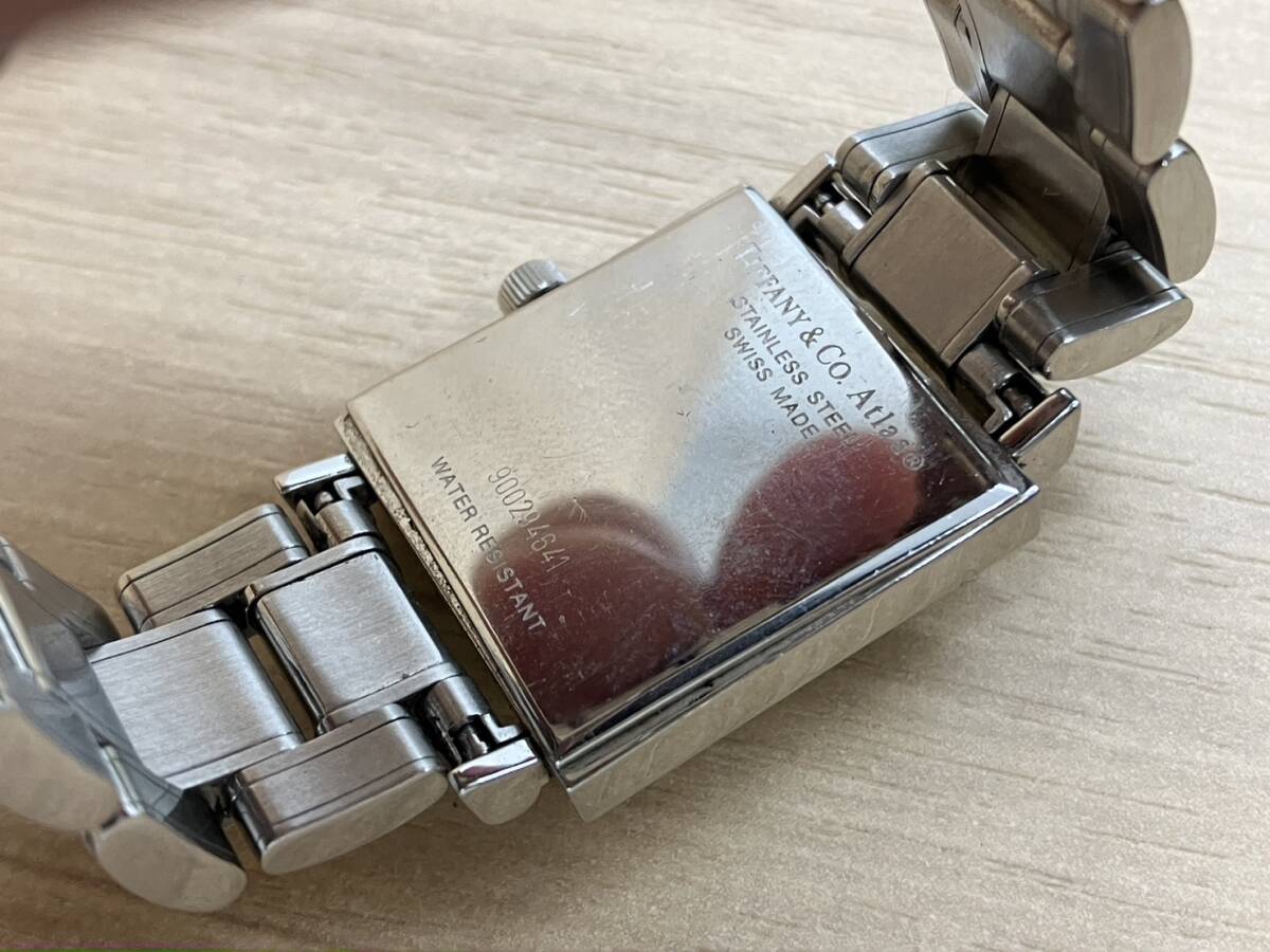 ●【売り切り】美品 TIFFANY&Co. ティファニー アトラス スクエア 腕時計 シルバー レディース の画像6