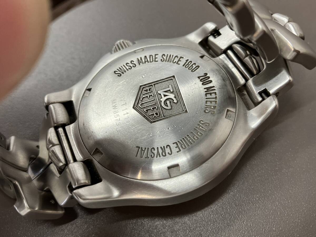 ■【売り切り】稼動品 TAG Heuer タグホイヤー LINK リンク プロフェッショナル200ｍ ブラック文字盤 WT1110 メンズ