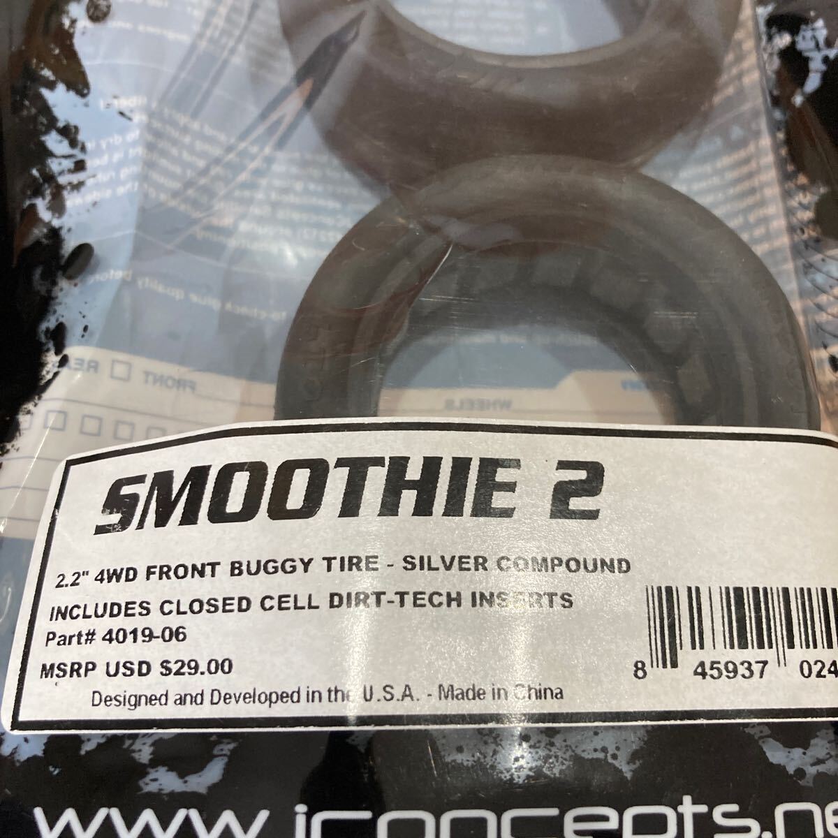 ★送料無料・即決★　JConcepts　Ｊコン　Smoothie 2 　4WD バギー用　フロントタイヤ２台分（新品未開封）検索：XRAY・アソシ・ヨコモ・