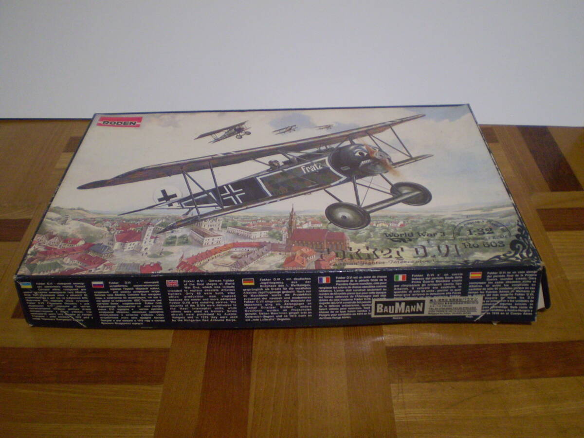 Fokker D.VI 1/32 шкала не собранный 