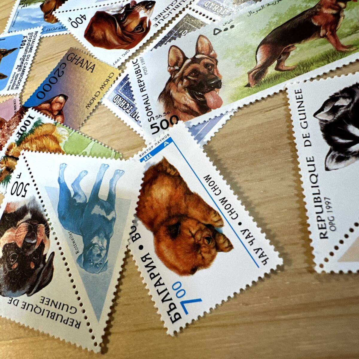 外国未使用切手 犬切手おまとめの画像7