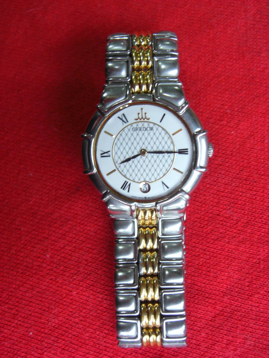 セイコークレドール エントラーター 9579-6000 メンズ腕時計 ホワイト文字盤 の画像1