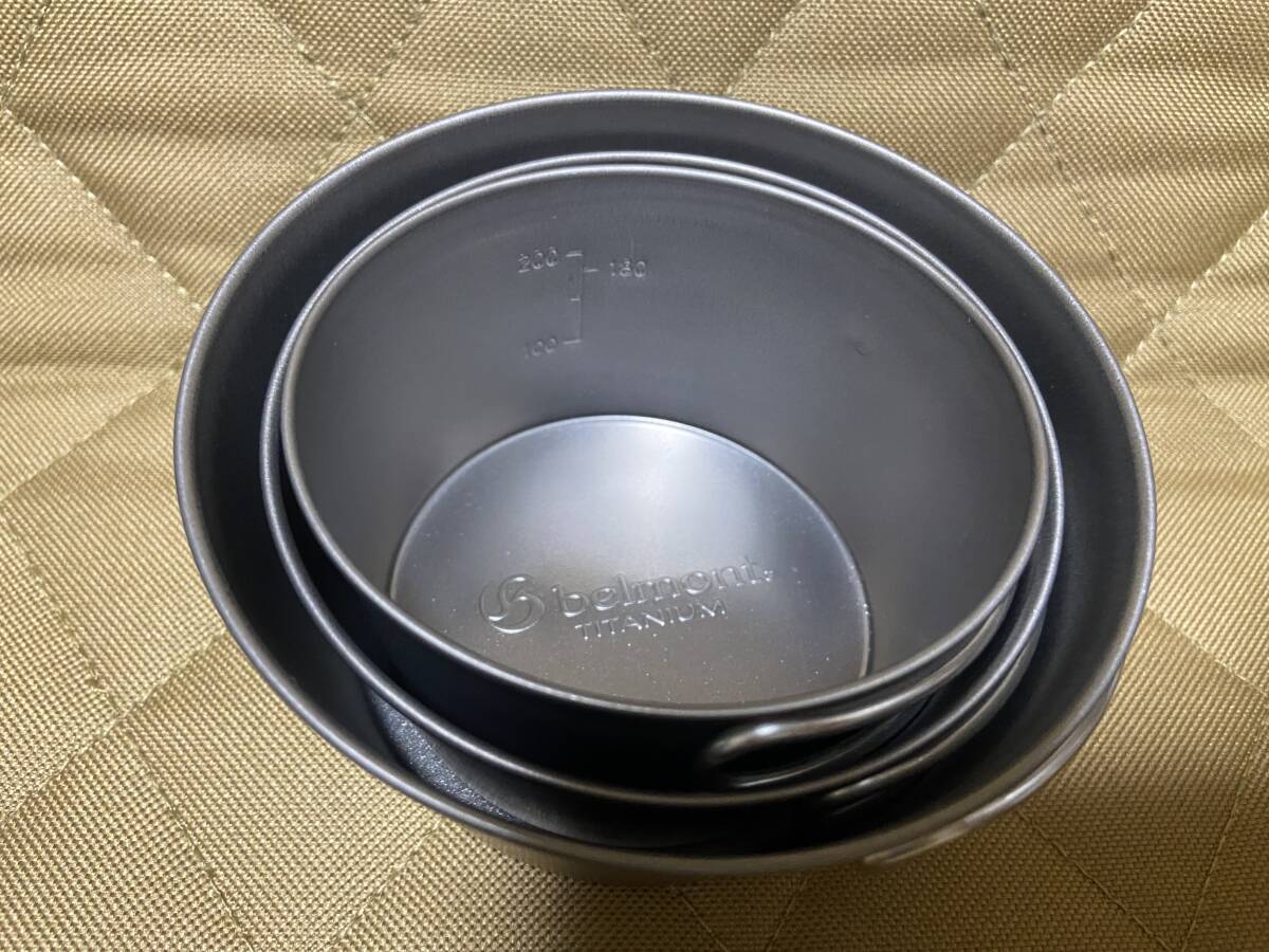 ベルモント チタンシェラカップ深型3種類セット 新品未使用_画像2