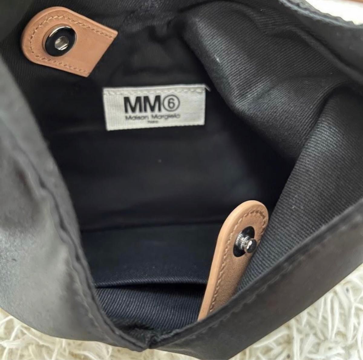 新品タグ付　MM6 Maison Margiela エムエムシックス メゾンマルジェラ 手提げ トートバッグ 黒 XXS 