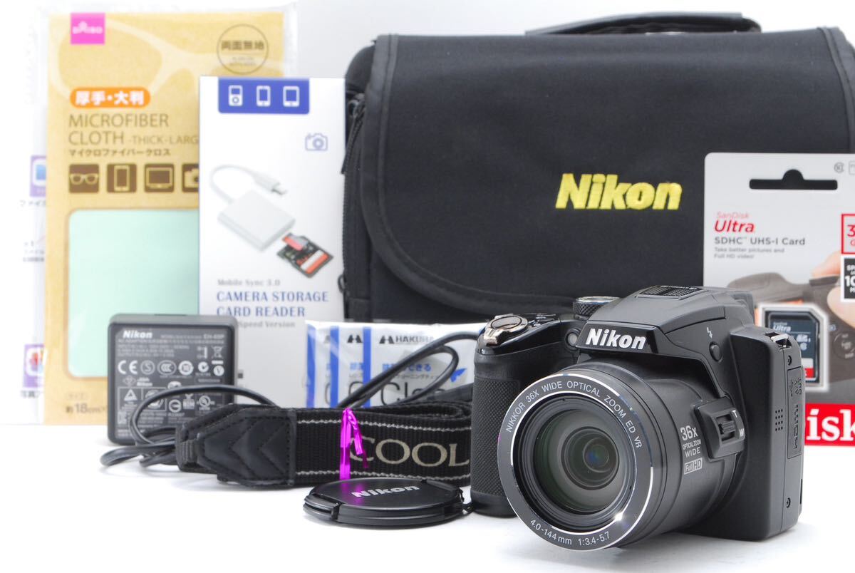 美品★ニコン COOLPIX P500★iPhone転送◎★36倍ズーム!