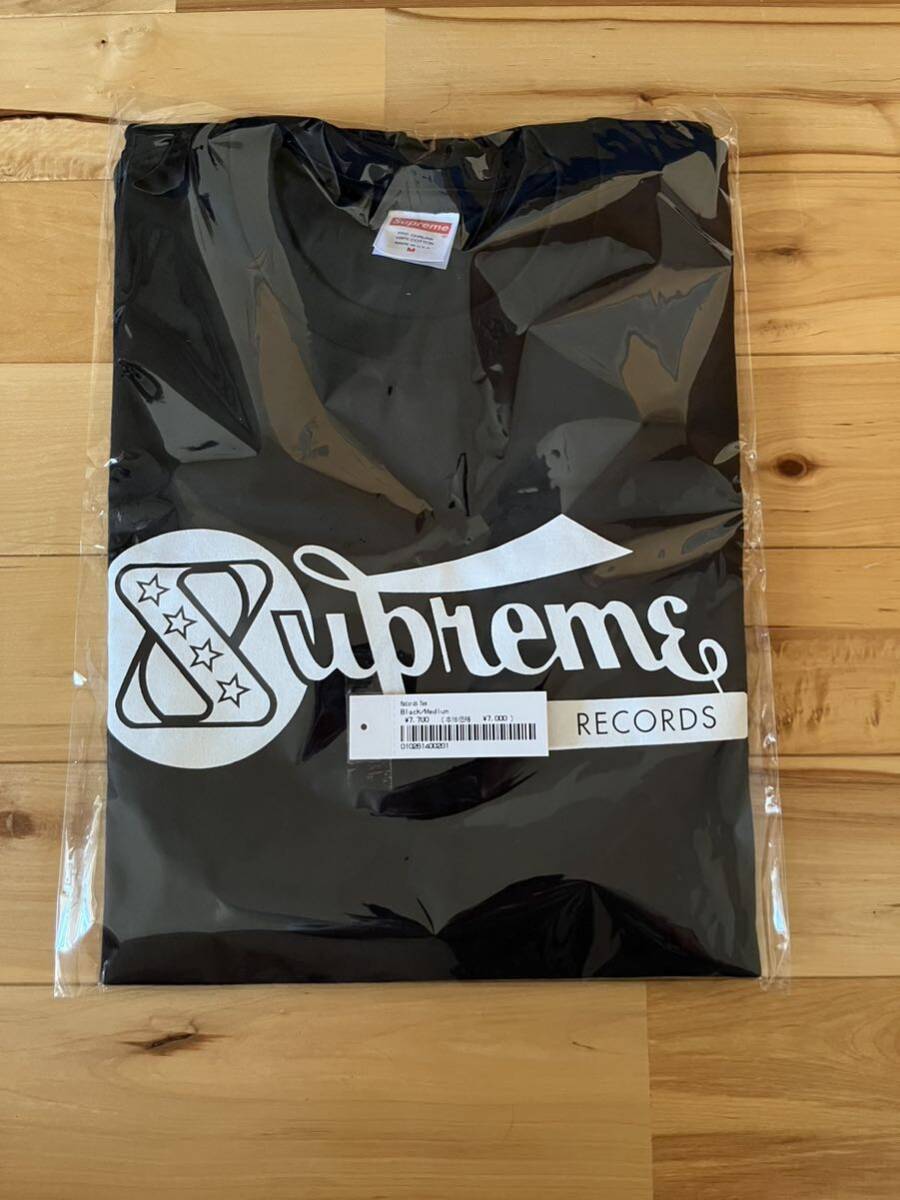 【送料無料】Supreme Records Tee シュプリーム レコード Tシャツ ブラック　Mサイズ　未使用_画像1
