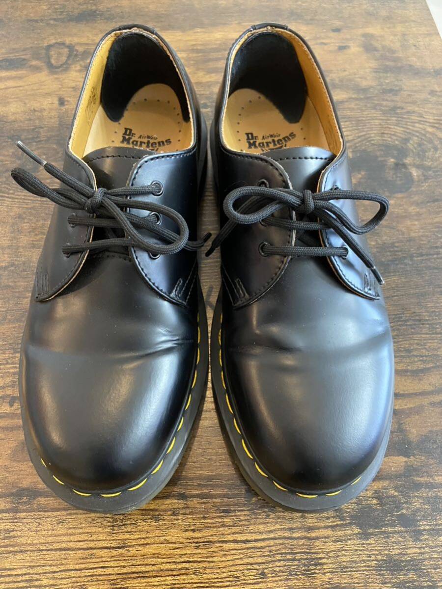  Dr.Martens ドクターマーチン 3ホール ★UK6 25㎝相当  ★レザーシューズ ★ブラック ★USED ★の画像1