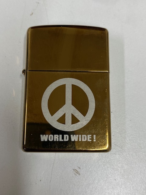 ★ユーズド Zippo WORLD WIDE! オイルライター♪♪_画像1